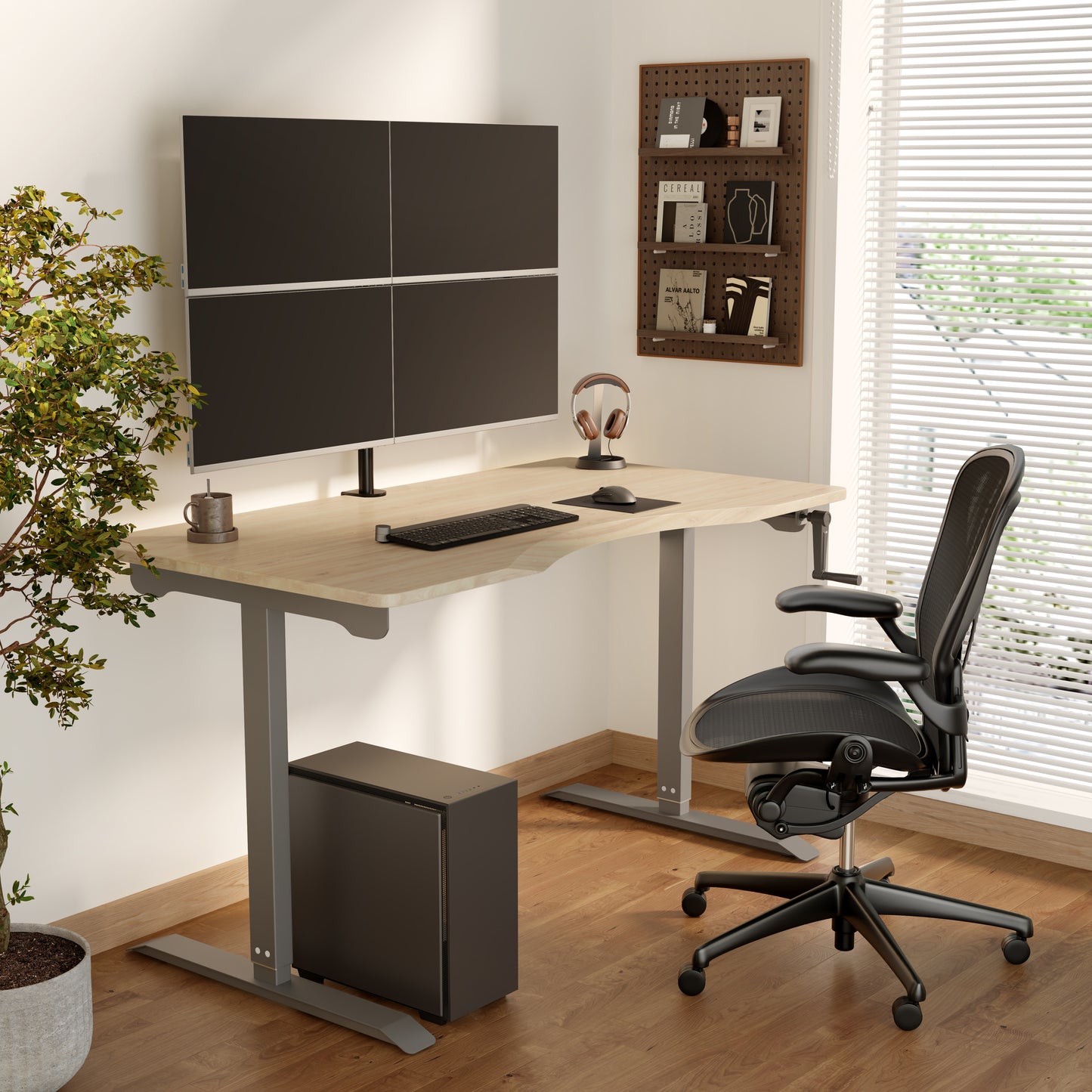 Monitor arm voor vier schermen - DXM-4 - Douxe