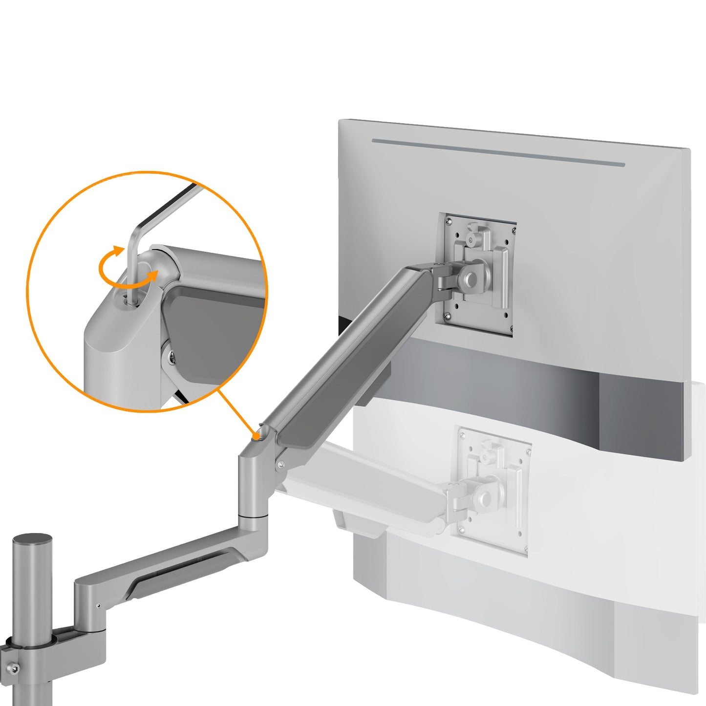 Monitor Arm voor één Scherm - SH-X6 - monitorbeugel - Douxe
