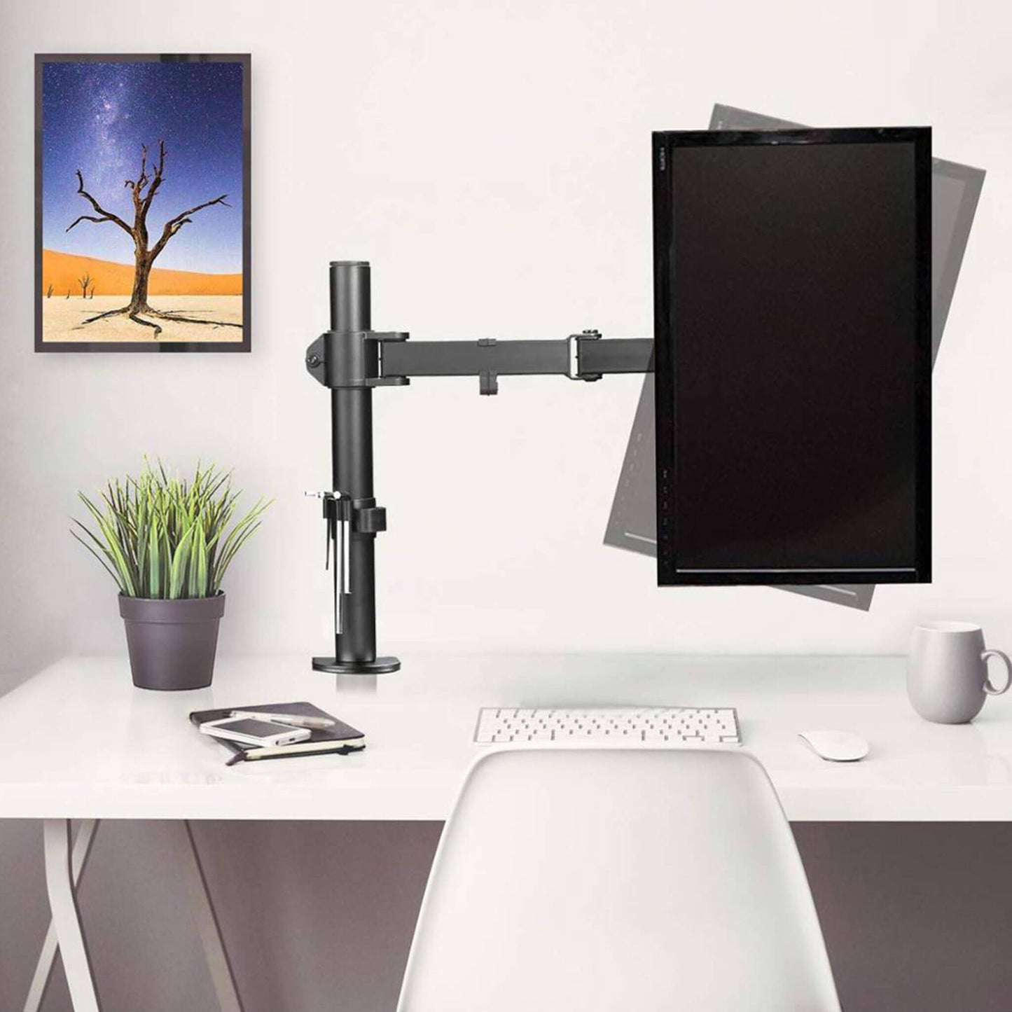 Monitor arm voor één scherm – DXM-1 - Douxe