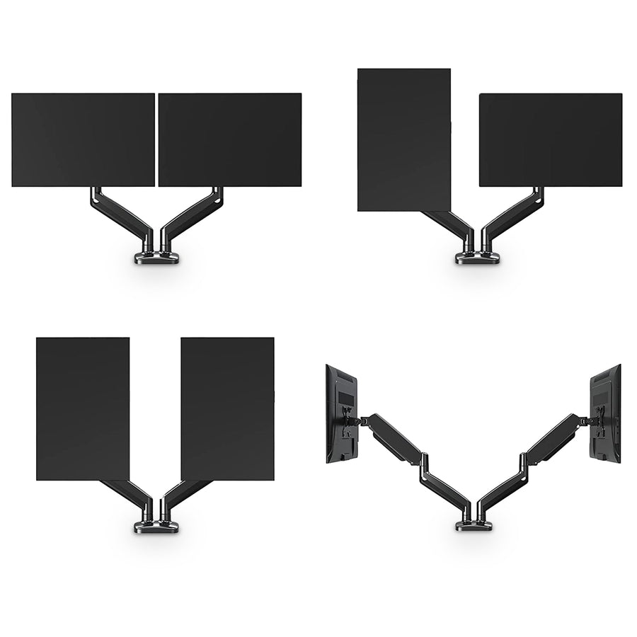 Gasveer Monitor arm voor twee schermen - FM-SPM2 - monitorbeugel - Douxe