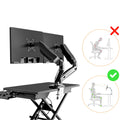 Gasveer Monitor arm voor twee schermen - FM-SPM2 - monitorbeugel - Douxe