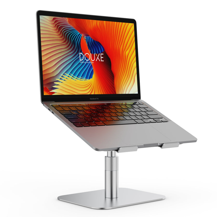 Douxe LP3 laptopstandaard aluminium ergonomisch opvouwbaar