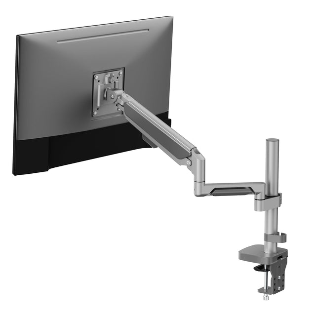 Achterkant van een monitor op de SH-X6 arm met VESA-plaat