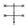 Douxe DXM-4 quad monitor arm vier schermen 13-27 inch zwart