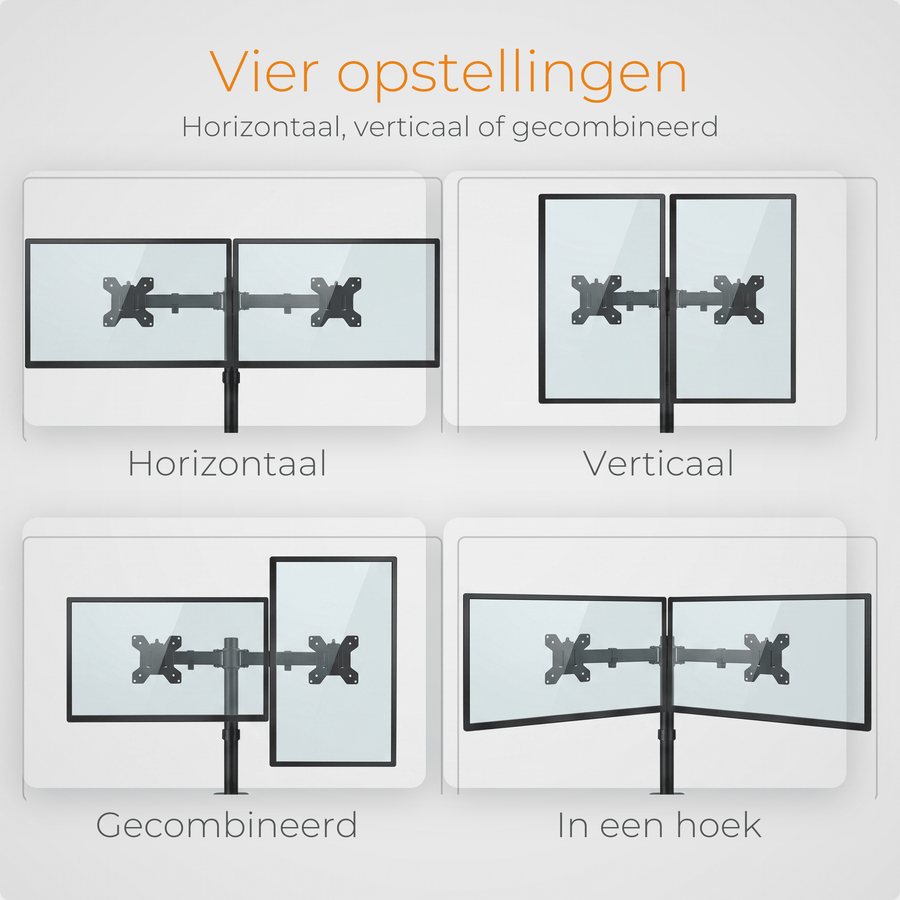 Monitorarm Dubbel DXM-2S - Douxe