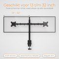 Monitorarm Dubbel DXM-2S - Douxe