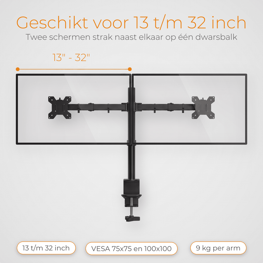 Monitorarm Dubbel DXM-2S - Douxe