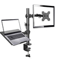 Douxe DX-001LP monitor arm met laptopstandaard tot 32 inch zwart