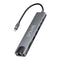 II8 - USB-C to HDMI, USB-A, USB-C, SD &amp; TF Card reader and RJ-45